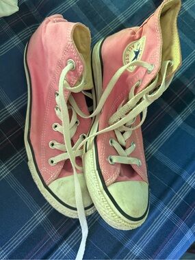 Converse Pink High-Top Canvas Sneakers